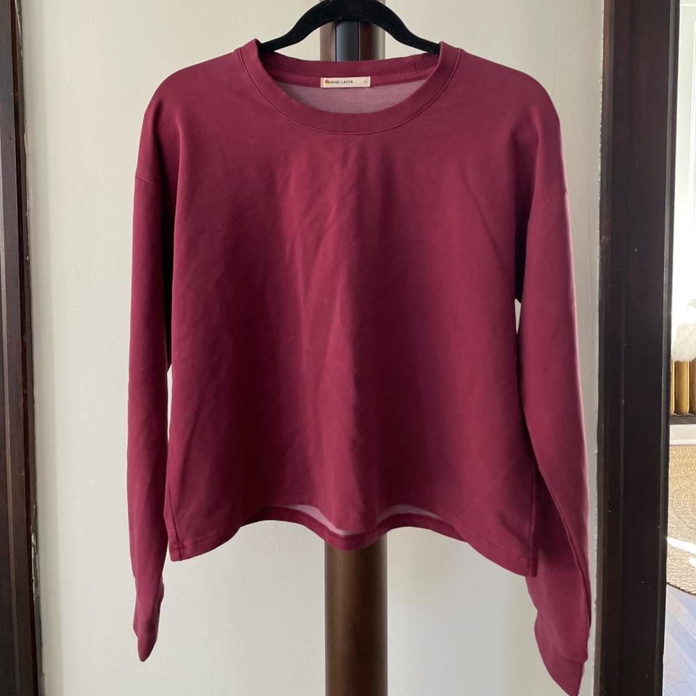 Marine layer cropped sweater